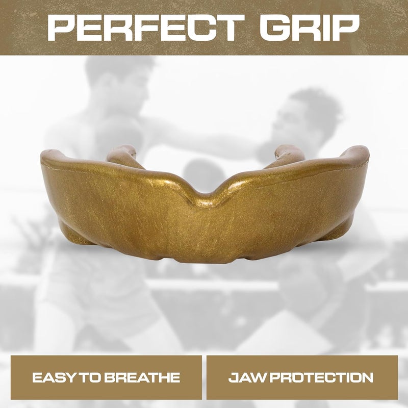 BFS IMPEX Mouth Guard Sports for Adults Best for Teeth,MMA Mouth Guard with Case for Boxing,Karate,Rugby,Football MouthGuard (Golden) - Image 4
